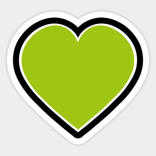 Green heart Sticker